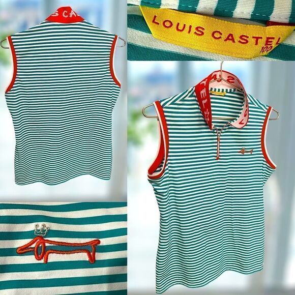 Louis Castel Golf 3/4 Zip Top Tank Vest Size 100 NWOT - Picture 1 of 15